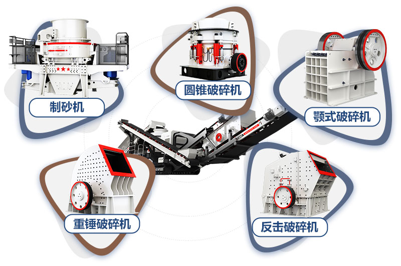 每小時產100方石子的履帶移動破碎站各種機型搭配