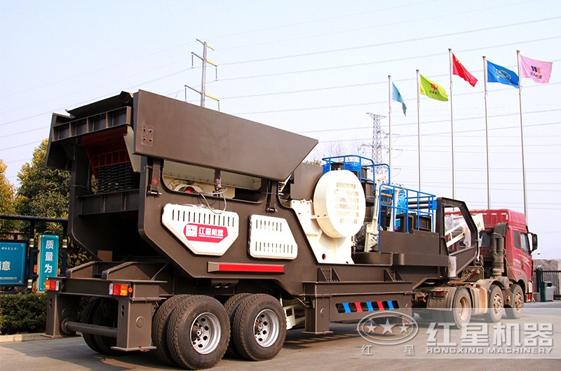 時產200噸小型移動破碎車，配顎破機，發往湖北市場