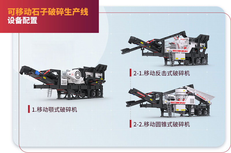 移動石子破碎生產線配置